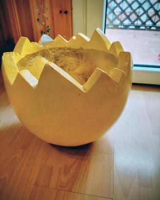 portapiante uovo Pasquale giallo anni 90