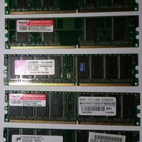 Memorie ram 256mb e 512 mb