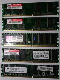 Memorie ram 256mb e 512 mb