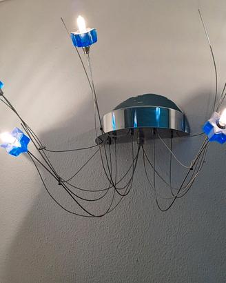 Aplique moderna a parete con 5 punti luce