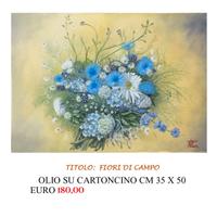 Dipinto a olio su carta cotone