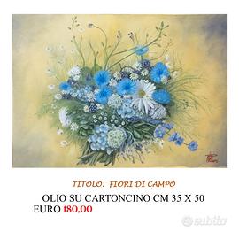 Dipinto a olio su carta cotone