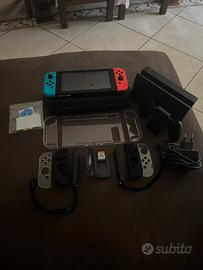 nintendo switch super accessoriata + microSd,gioco