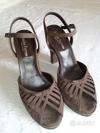 Sandali DONNA nabuk FERRONE n°38. Nuovi