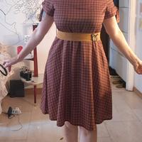 Vestitino stile anni 60 a quadretti 