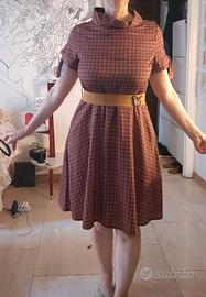 Vestitino stile anni 60 a quadretti 