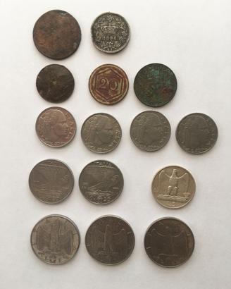 Vecchie lire Regno d'Italia e Vaticano