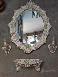 set accessori bagno ceramica anni 60