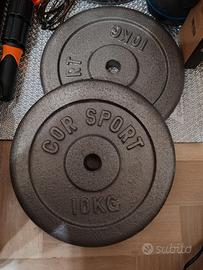 Disco ghisa x 2, 10 kg Corsport 25 mm