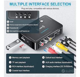 Ricevitore bluetooth5.0 trasmettitore FM stereoAUX