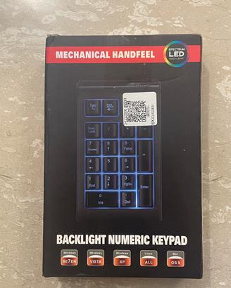 Tastierino nemerico retroilluminato