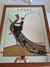specchio vogue con pavone