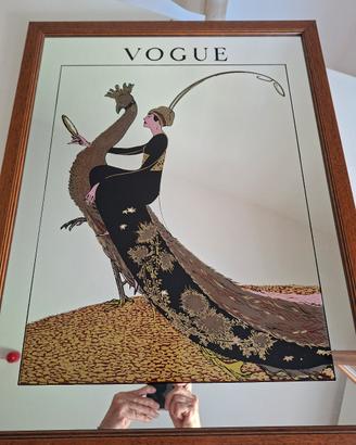 specchio vogue con pavone