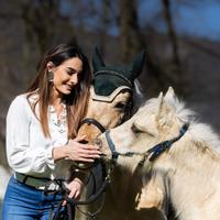Splendida cavalla e puledro entrambi palomini