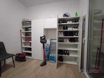 Armadio contenitore con libreria e scarpiera IKEA