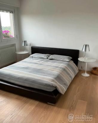 Letto matrimoniale pelle regal materasso memory