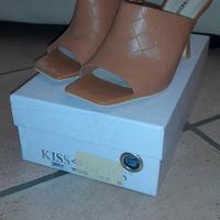 sabot / sandalo estivo tacco beige