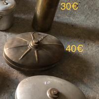 3 boule acqua calda in ottone o alluminio