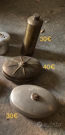 3 boule acqua calda in ottone o alluminio