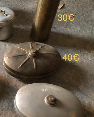 3 boule acqua calda in ottone o alluminio
