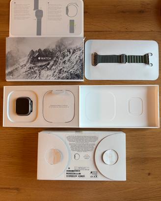 Apple Watch Ultra 49mm Titanium Green Alpine Loop