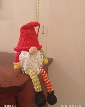 Gnomo - addobbo natalizio a uncinetto amigurumi 