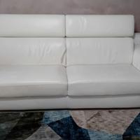 Divano letto in pelle