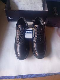 Scarpe da uomo, igi&CO, in pelle nera, numero 46