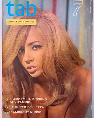🔞 🇮🇹 TAB n. 7 – Luglio 1968 Vintage Magazine