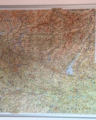Lavagna Mappa Lombardia Magnetica 112x90