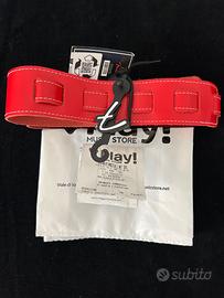 Tracolla Fender Essentials Leather - Rossa - NUOVA