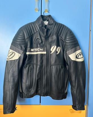 Giacca da moto M-Tech J99 in vera pelle -vintage