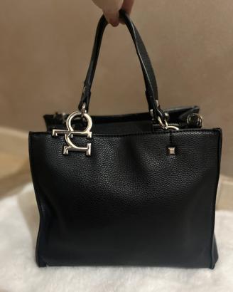 Borsa a mano Roccobarocco nera con tracolla