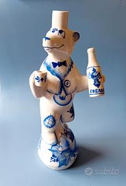 Caraffa russia Orso Gzhel porta candela