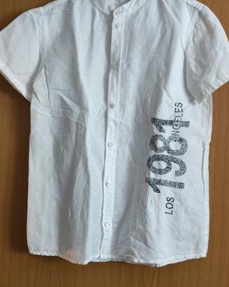 Camicia misto lino Guess bambino