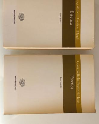Estetica di Hegel tomo 1 e 2