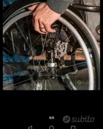 nuovissima sedia a rotelle pieghevole per anziani 