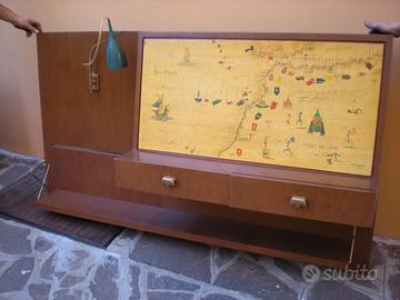 Mobile/scrivania"vintage"aparete dipinto Bragalini