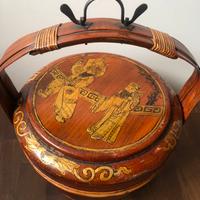 cesto in legno antico cina