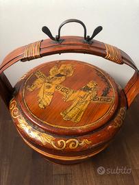 cesto in legno antico cina