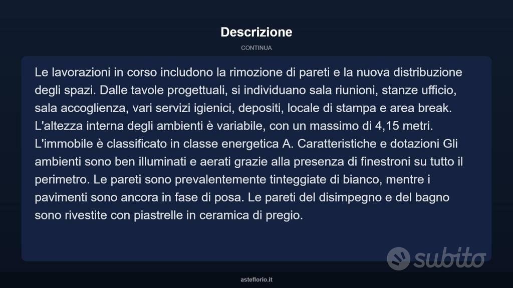 Immobile in asta di 369 m² a Nus - Altro