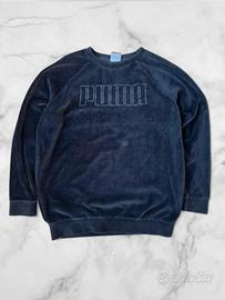 Maglione vellutato nero puma