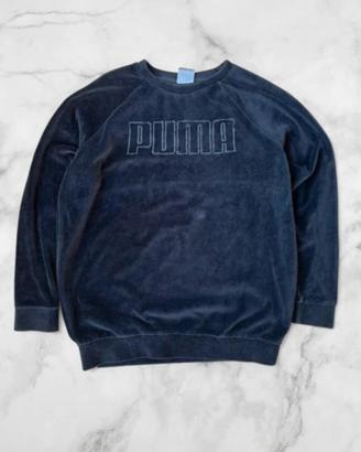 Maglione vellutato nero puma