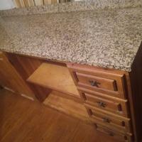 Mobile legno massello con granito