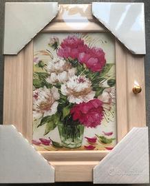 Elegante bacheca in legno per chiavi