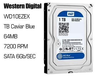 Hard disk WD 1TB Caviar Blue, 64MB, 7200rpm-Sata 6