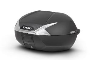 Baule d SH47 nero carbon look BAULETTO