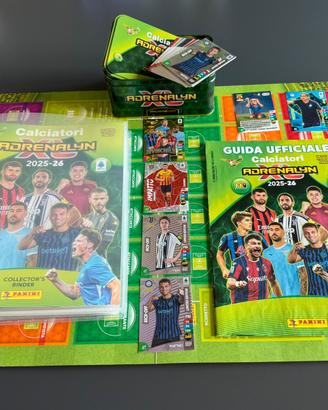 Lotto Adrenalyn 25/26 album + 161 carte + tin box