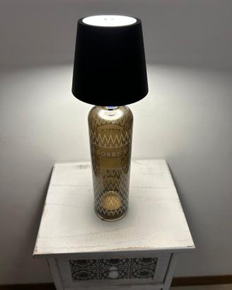 Lampada con bottiglia gin Bobby's LED wireless