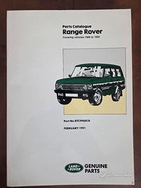 Range Rover Parts Catalogue